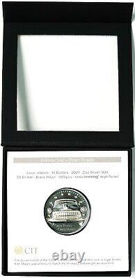 2021 Cook Islands Proof $10 Open Roads Open Hearts 2 oz Silver Coin with OGP