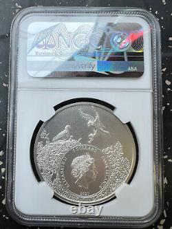 2021 Cook Islands S$5 New Mexico Greater Roadrunner NGC MS70