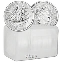2021 Cook Islands Silver Bounty Sailing Ship 1/4 oz 25C BU 20 Coin Mint Tube