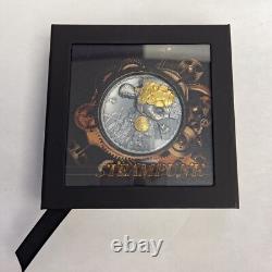 2021 Cook Islands Steampunk Jetpack UHR 3 oz. 999 Silver Antiqued Coin 2021 Cook Islands Steampunk Jetpack UHR 3 oz. 999 Silver Antiqued Coin