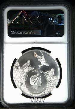 2021 Cook Islands Texas Longhorn Fao Cattle Ngc Ms70 U. S. State Animal 7k Metals