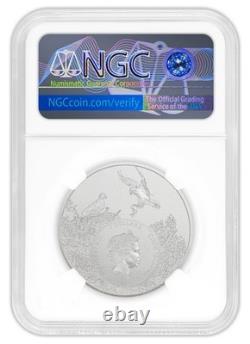2021 Cook Islands Texas Longhorn Fao Cattle Ngc Ms70 U. S. State Animal 7k Metals