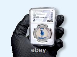 2021 Cook Islands US State Animal Nevada Mountain Bluebird MS70 1 Oz Silver Coin