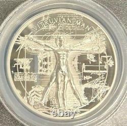 2021 Cook Islands X-Ray Vitruvian Man 1 oz Silver Proof Coin PCGS PR70 DCAM FDOI