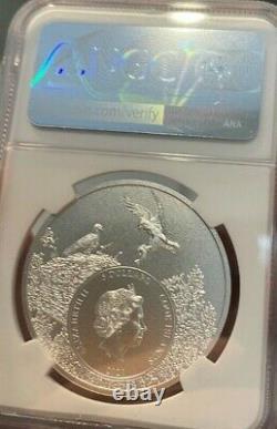 2021 Maine Fine Silver Moose MS 70 NGC 1 Troy Ounce 5 Dollars Brand New