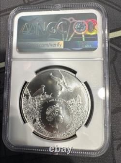 2021 NGC Silver 1 oz. MS70 State Animal Series Florida Panther $5 E126