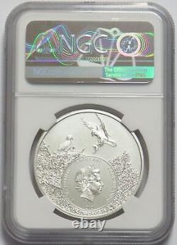 2021 Silver Cook Islands $5 Grizzly Bear U. S. State Animal Series 1 Oz Ngc Ms 70