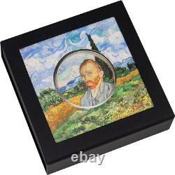 2022 $10 Cook Islands, Masters of Art- VAN GOGH, 2oz 999 Silver Coin Box/COA