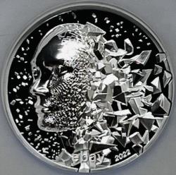 2022 $20 Cook Island Silver Burst Proof 3oz Ngc Pf70 Ucam