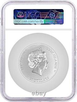 2022 $25 Cook Islands 5oz Silver The Seven Summits Mt. Vinson NGC MS70