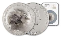 2022 $25 Cook Islands 5oz Silver The Seven Summits Mt. Vinson NGC MS70