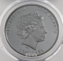2022 $5 Cook Islands In Memoriam QE II Silver Black Proof PCGS PR70DCAM 10 2022 $5 Cook Islands In Memoriam QE II Silver Black Proof PCGS PR70DCAM 10