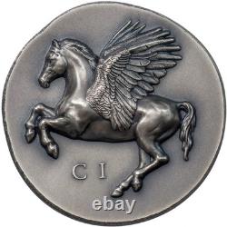 2022 $5 Cook Islands, PEGASOS 1oz 999 Silver Coin withBox&COA