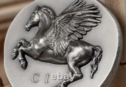 2022 $5 Cook Islands, PEGASOS 1oz 999 Silver Coin withBox&COA