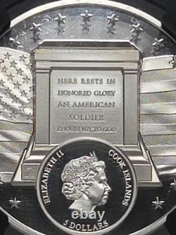 2022 $5 Cook Islands Unknown Soldier Proof 1oz. 999 NGC PF70 Ultra Cameo RTC198