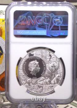 2022 $5 Cook Islands Vermont MONARCH BUTTERFLY NGC MS70 #189 Animal Series COA