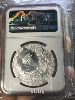 2022 $5 Grey Fox DE Cook Islands US State Animal Series 1 oz Silver NGC MS70