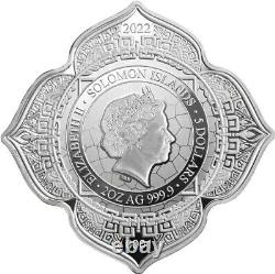 2022 $5 Solomon Islands ELEPHANT CHAKRA 1ST Phil Lewis 2 Oz Silver Proof Coin