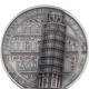 2022 5 oz Cook Islands Silver Leaning Tower of Pisa Coin (Ultra High Relief)