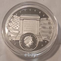 2022 Cook Is $5 Tomb Unknown Soldier High Relief 1oz Silver Standish 7K