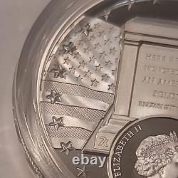 2022 Cook Is $5 Tomb Unknown Soldier High Relief 1oz Silver Standish 7K