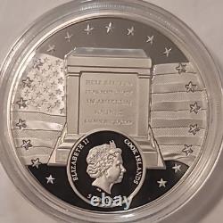 2022 Cook Is $5 Tomb Unknown Soldier High Relief 1oz Silver Standish 7K