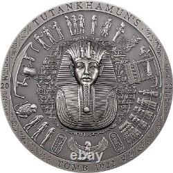 2022 Cook Island Archeology Symbolism Tutankhamun's Tomb 3oz Silver Coin