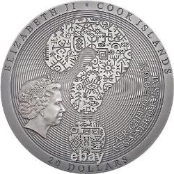 2022 Cook Island Archeology Symbolism Tutankhamun's Tomb 3oz Silver Coin