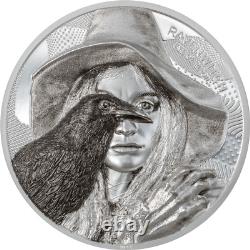 2022 Cook Island RAVEN WITCH EYE OF MAGIC 2 oz Silver Coin