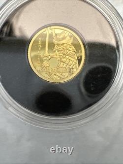 2022 Cook Islands 0.5 gram Gold Iron Maiden Senjutsu $5 0.999 Fine