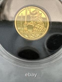 2022 Cook Islands 0.5 gram Gold Iron Maiden Senjutsu $5 0.999 Fine
