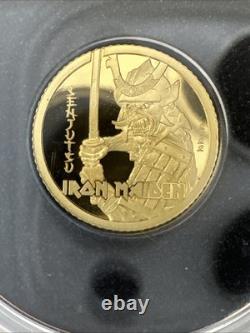 2022 Cook Islands 0.5 gram Gold Iron Maiden Senjutsu $5 0.999 Fine