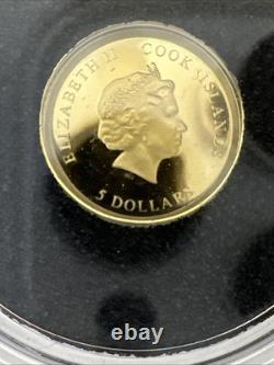 2022 Cook Islands 0.5 gram Gold Iron Maiden Senjutsu $5 0.999 Fine