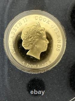 2022 Cook Islands 0.5 gram Gold Iron Maiden Senjutsu $5 0.999 Fine