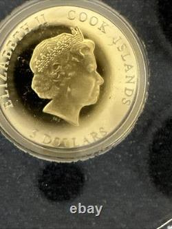 2022 Cook Islands 0.5 gram Gold Iron Maiden Senjutsu $5 0.999 Fine