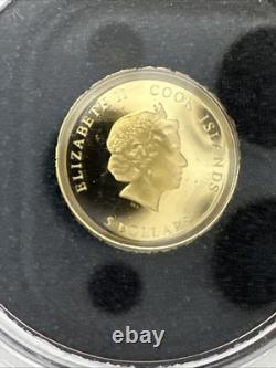 2022 Cook Islands 0.5 gram Gold Iron Maiden Senjutsu $5 0.999 Fine