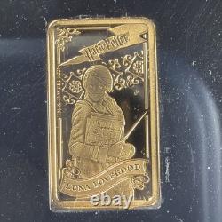 2022 Cook Islands 0.5g Gold Bar Coin 999, 24 Carat Harry PotterT Luna Lovegood