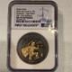 2022 Cook Islands $1 Heimdall High Relief Gilt Antiqued 2oz MS70 NGC