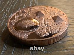 2022 Cook Islands $1 Legacy of the Pharaohs Ultra High Relief 50g Copper
