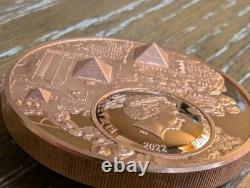 2022 Cook Islands $1 Legacy of the Pharaohs Ultra High Relief 50g Copper
