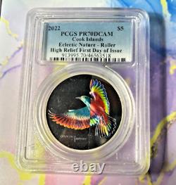 2022 Cook Islands 1 oz Silver Eclectic Nature Roller PCGS PR70DCAM FDI