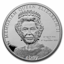 2022 Cook Islands 1 oz Silver In Memoriam Queen Elizabeth II NGC 70 FR