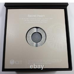2022 Cook Islands 1 oz Silver Secret Heart $5 Coin #59559A