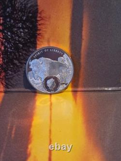 2022 Cook Islands 1 oz Silver Spirit of Liberty Bison Low Mintage! UNC
