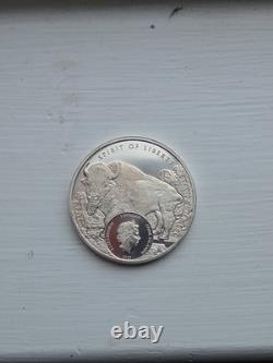 2022 Cook Islands 1 oz Silver Spirit of Liberty Bison Low Mintage! UNC