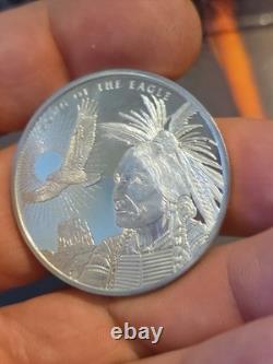 2022 Cook Islands 1 oz Silver Spirit of Liberty Bison Low Mintage! UNC