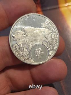 2022 Cook Islands 1 oz Silver Spirit of Liberty Bison Low Mintage! UNC