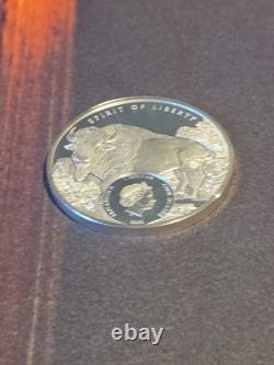 2022 Cook Islands 1 oz Silver Spirit of Liberty Bison Low Mintage! UNC