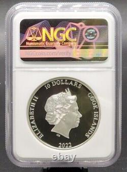 2022 Cook Islands $10 2 Oz Iron Maiden Senjutsu Ngc Pf70 Uc Fr Pop=1