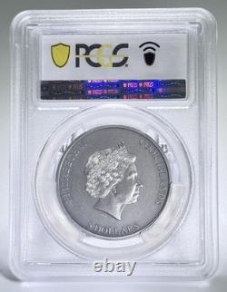 2022 Cook Islands 1oz Antique Silver Secret Heart First Day of Issue PCGS MS69